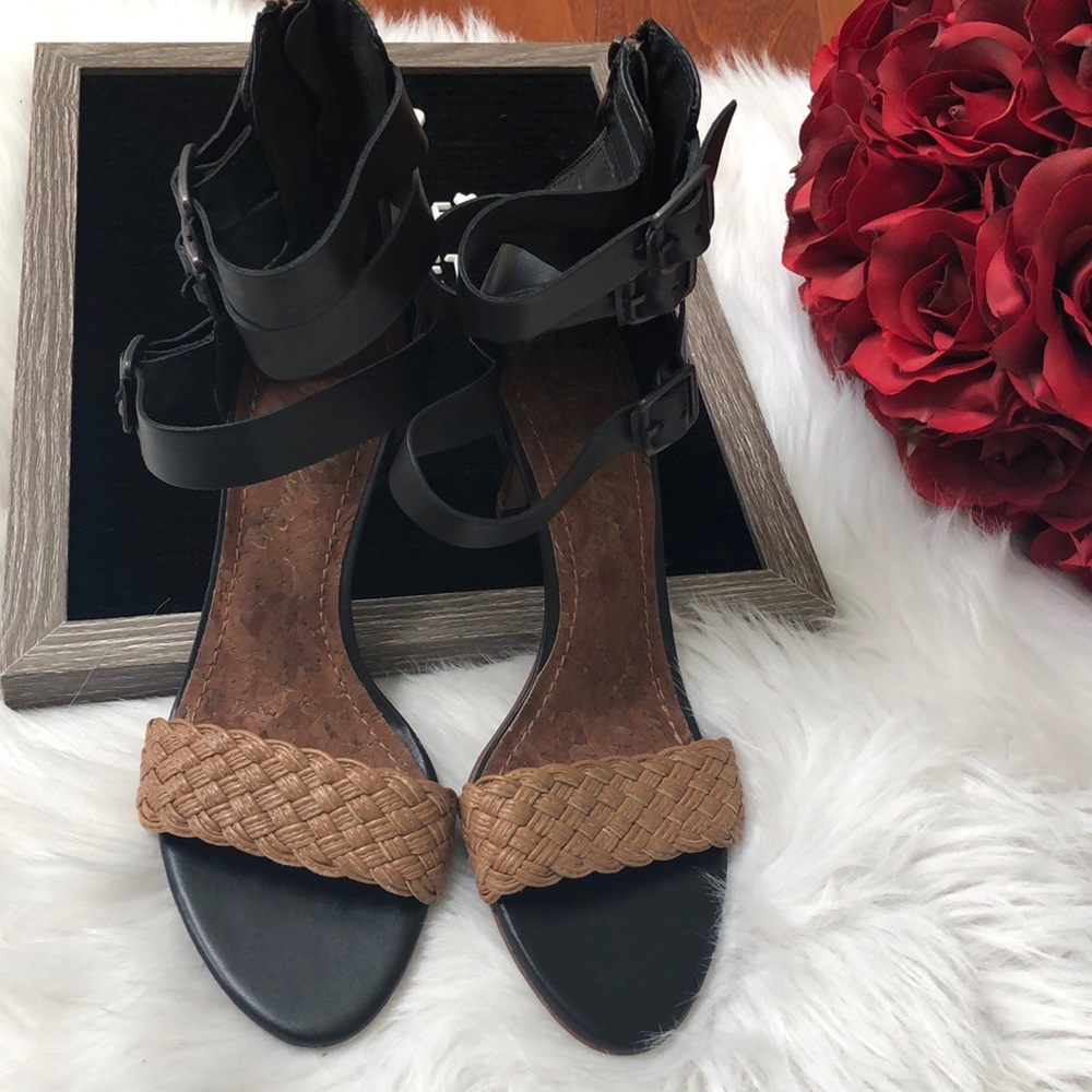 San Edelman s-vista open toe heels size 8 1/2